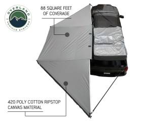 Overland Vehicle Systems - Overland Vehicle Systems Awning Tent 270 Degree Passenger Side Dark Gray Cover With Black Cover Nomadic - 19529907 - Image 5