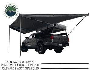 Overland Vehicle Systems - Overland Vehicle Systems Awning 180 Degree Dark Gray Cover With Black Cover Universal Nomadic - 19609907 - Image 4