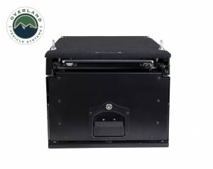 Overland Vehicle Systems - Overland Vehicle Systems Cargo Box With Slide Out Drawer & Working Station Size Black Powder Coat Universal - 21010201 - Image 1