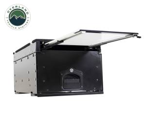 Overland Vehicle Systems - Overland Vehicle Systems Cargo Box With Slide Out Drawer & Working Station Size Black Powder Coat Universal - 21010201 - Image 2
