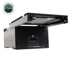 Overland Vehicle Systems - Overland Vehicle Systems Cargo Box With Slide Out Drawer & Working Station Size Black Powder Coat Universal - 21010201 - Image 3