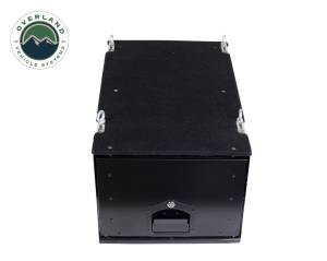 Overland Vehicle Systems - Overland Vehicle Systems Cargo Box With Slide Out Drawer Size Black Powder Coat Universal - 21010301 - Image 3