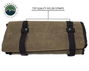 Overland Vehicle Systems - Overland Vehicle Systems Rolled Bag General Tools With Handle And Straps Brown 16 LB Waxed Canvas Canyon Bag Universal - 21079941 - Image 6