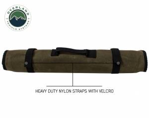 Overland Vehicle Systems - Overland Vehicle Systems Rolled Tool Bag Socket With Handle And Straps 16 Lb Waxed Canvas Universal - 21089941