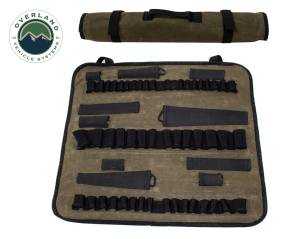 Overland Vehicle Systems - Overland Vehicle Systems Rolled Tool Bag Socket With Handle And Straps 16 Lb Waxed Canvas Universal - 21089941 - Image 7