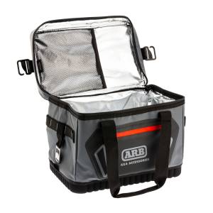 ARB - ARB Cooler Bag Charcoal w/ Red Highlights 15in L x 11in W x 9in H Holds 22 Cans | 10100376 - Image 16