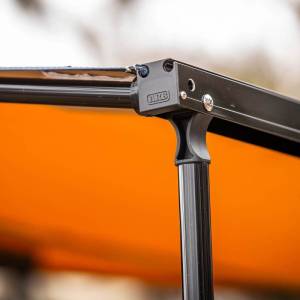 ARB - ARB Aluminum Awning, Black Frame, 8.2FT x 8.2FT, Installed with LED Light Strip | 814412A - Image 11