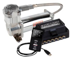 Air Lift - Air Lift Performance 3H (1/4 Air Line 4 Gal 7-Port Raw Aluminum Tank VIAIR 444C Comp) | 27694 - Image 2