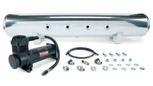 Air Lift 5 Gal. Polished Tank w/ Viair 444b Blk Compressor (Incl. Fittings & Mounting Hardware) | 27808