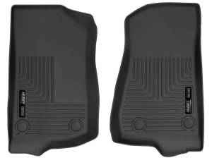 Husky Liners 19-24 Jeep Wrangler JL/JLU WeatherBeater Front Row Black Floor Liners | 13021