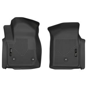 Husky Liners 19-20 Chevy Silverado WeatherBeater Black Floor Liners - Front | 13201