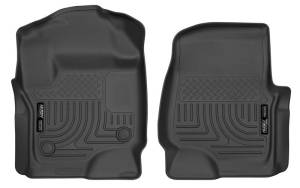 Husky Liners 2017 Ford Super Duty (Crew Cab / Super Cab) WeatherBeater Black Front Floor Liners | 13301