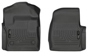 Husky Liners 17 Ford F-250 F-350 Super Duty Standard Cab WeatherBeater Black Front Floor Liners | 13311 - Image 2