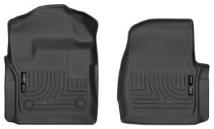 Husky Liners 17 Ford F-250 F-350 Super Duty Standard Cab WeatherBeater Black Front Floor Liners | 13311 - Image 3