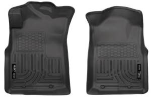 Husky Liners 05-15 Toyota Tacoma Crew/Extended/Standard Cab WeatherBeater Front Black Floor Liners | 13941