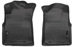 Husky Liners - Husky Liners 05-15 Toyota Tacoma Crew/Extended/Standard Cab WeatherBeater Front Black Floor Liners | 13941 - Image 3