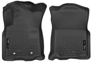 Husky Liners - Husky Liners 2016 Toyota Tacoma w/ Manual Trans WeatherBeater Front Black Floor Liners | 13961 - Image 2