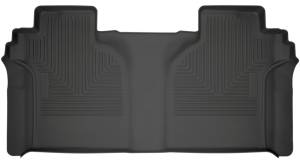 Husky Liners 2019 Chevrolet Silverado 1500 Crew Cab WeatherBeater Black 2nd Row Floor Liners | 14201
