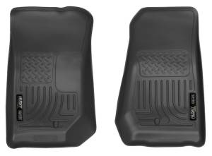 Husky Liners - Husky Liners 07-12 Jeep Wrangler WeatherBeater Black Floor Liners | 18021 - Image 3