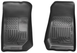 Husky Liners - Husky Liners 07-12 Jeep Wrangler WeatherBeater Black Floor Liners | 18021 - Image 4