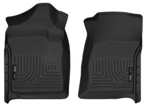 Husky Liners 07-12 Chevrolet Silverado/GMC Sierra Regular Cab WeatherBeater Black Floor Liners | 18221