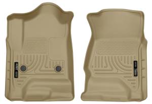 Husky Liners - Husky Liners 14 Chevrolet Silverado 1500/GMC Sierra 1500 WeatherBeater Tan Front Floor Liners | 18233 - Image 2