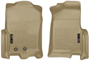 Husky Liners 2015 Ford Expedition/Lincoln Navigator WeatherBeater Front Tan Floor Liners | 18373 - Image 2