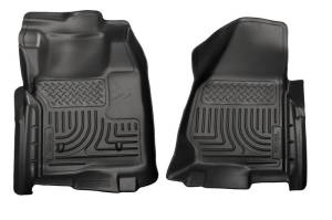 Husky Liners - Husky Liners 11-12 Ford SuperDuty Regular Cab WeatherBeater Black Floor Liners | 18711 - Image 4