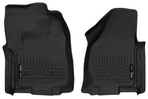 Husky Liners - Husky Liners 2012.5 Ford SuperDuty/F-250/F-350 Regular Cab WeatherBeater Black Floor Liners | 18721 - Image 5