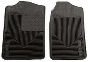 Husky Liners - Husky Liners 88-98 Chevy/GMC C/K Series Truck/73-93 Dodge Ram Heavy Duty Black Front Floor Mats | 51011 - Image 2