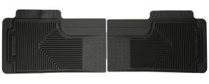 Husky Liners 80-12 Ford F-150/00-05 Ford Excursion Heavy Duty Black 2nd Row Floor Mats | 52011 - Image 2
