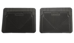 Husky Liners - Husky Liners 12-13 Dodge Ram/88-09 Toyota 4Runner Heavy Duty Black 2nd Row Floor Mats | 52021 - Image 2