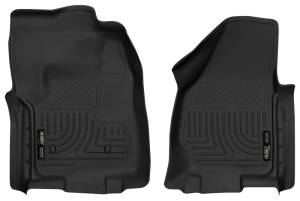 Husky Liners 12-16 Ford F-250/F-350 Standard Cab w/o Trans Case Shifter XAC Black Front Floor Liners | 52761