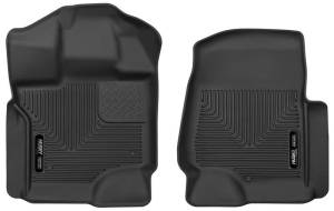 Husky Liners 15-17 Ford F-250 Super Duty Crew Cab X-Act Contour Black Front Floor Liners | 53361