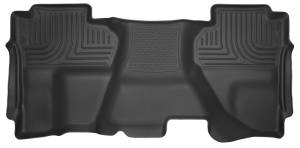 Husky Liners 14-15 Chevy Silverado Double Cab X-Act Contour Black 2nd Row Floor Liners | 53911