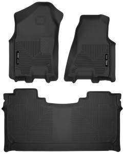 Husky Liners 19-22 Dodge Ram 1500 Crew Cab X-Act Contour Front & Second Seat Floor Liners - Black | 54608
