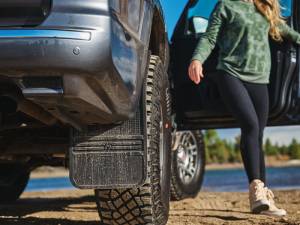 Husky Liners - Husky Liners Universal 12in Wide Black Rubber Front Mud Flaps w/ Weight | 55001 - Image 3