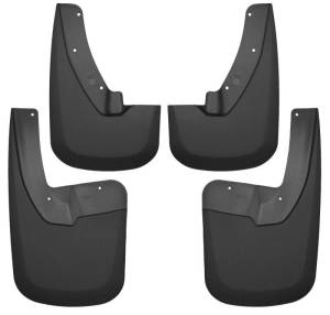 Husky Liners 09-17 Dodge Ram 1500/2500 Both w/ OE Fender Flares Front and Rear Mud Guards - Black | 58186