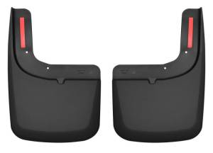 Husky Liners - Husky Liners 2017 Ford F-250 / F-350 Super Duty Black Front Mud Guards (w/Flares) | 58471 - Image 2