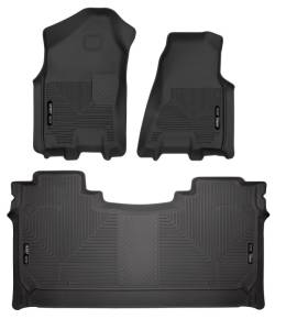 Husky Liners 19 Dodge Ram 1500 Crew Cab Weatherbeater Black Front & 2nd Seat Floor Liners | 94001