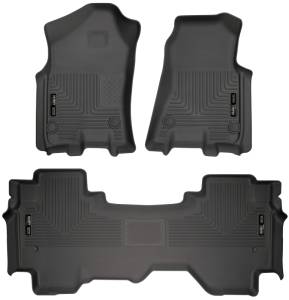 Husky Liners 19 Dodge Ram 1500 Quad Cab Weatherbeater Black Front & 2nd Seat Floor Liners | 94011
