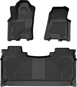 Husky Liners - Husky Liners 2025 RAM 1500 CC Weatherbeater Front & 2nd Seat Floorliner (3pc Set) - Blk | 94491 - Image 2