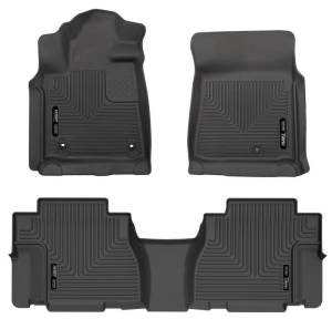 Husky Liners 12-22 Toyota Sequoia Weatherbeater Front & 2nd Seat Floor Liners - Black | 95101