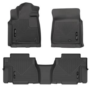 Husky Liners 08-11 Toyota Sequoia WeatherBeater Front & 2nd Seat Floor Liners (Black) | 95131 - Image 1