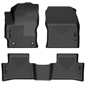 Husky Liners 2022 Toyota Corolla Cross FWD Weatherbeater Black Front & 2nd Seat Floor Liners | 95291