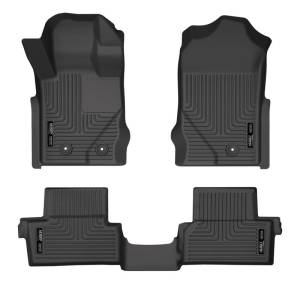 Husky Liners 2021 Ford Bronco 2 Door Weatherbeater Front & 2nd Seat Floor Liners - Black | 95311