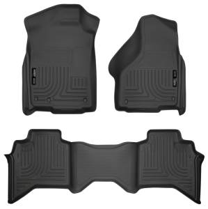 Husky Liners 03-08 Dodge Ram 1500/2500/3500 Quad Cab WeatherBeater Combo Black Floor Liners | 98031 - Image 4
