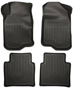 Husky Liners 08-12 Chevy Malibu/07-09 Saturn Aura WeatherBeater Combo Black Floor Liners | 98111 - Image 2