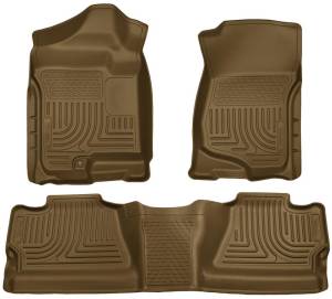 Husky Liners 07-12 Chevy Silverado/GMC Sierra Crew Cab WeatherBeater Combo Tan Floor Liners | 98203