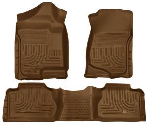 Husky Liners 07-12 Chevy Silverado/GMC Sierra Extended Cab WeatherBeater Combo Tan Floor Liners | 98213